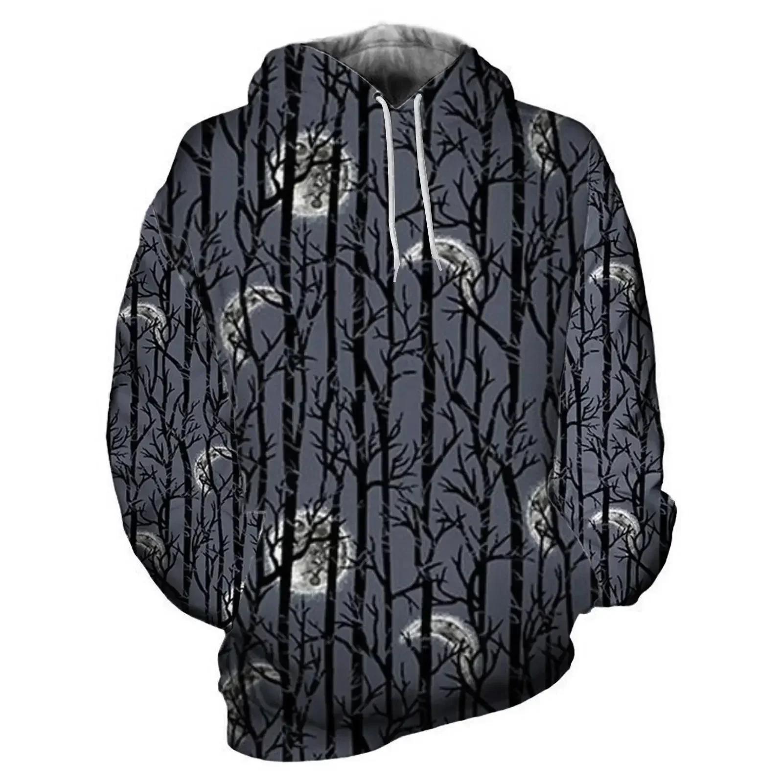 

Autumn Winter Halloween Best-selling Loose Hoodie 3D Digital Printing Fashion Adult s Sports Hip-hop Jumper Casual Long Sleeves 6XL