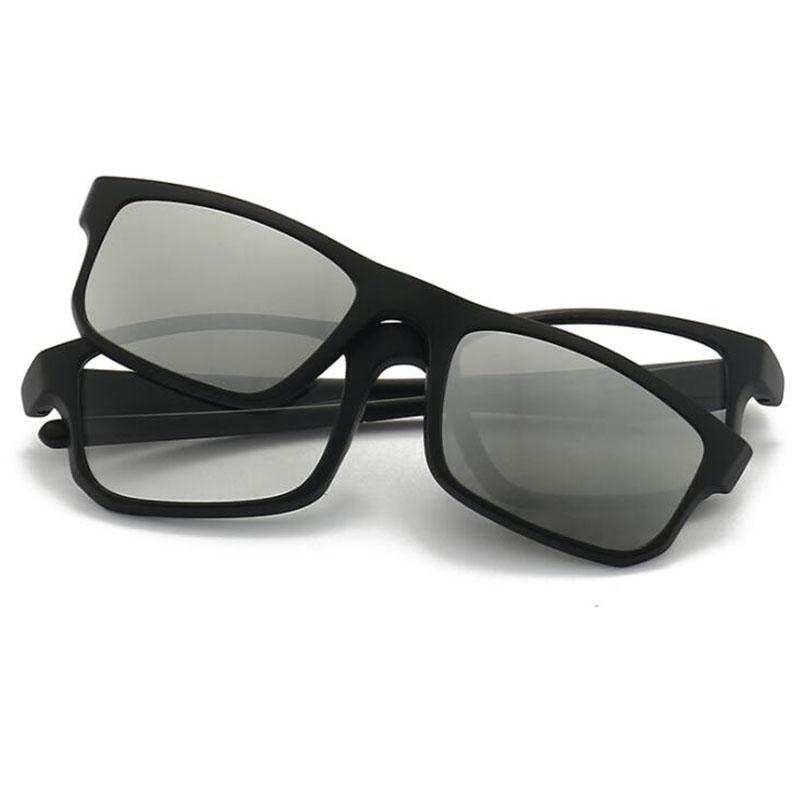 

2256 Magnet Clip Square Myopia Glasses 0 -0.5 -1.0 -2.0 To -6.0 Hyperopia Sunglasses +0.5 +1.0 +2.0 To +6 0