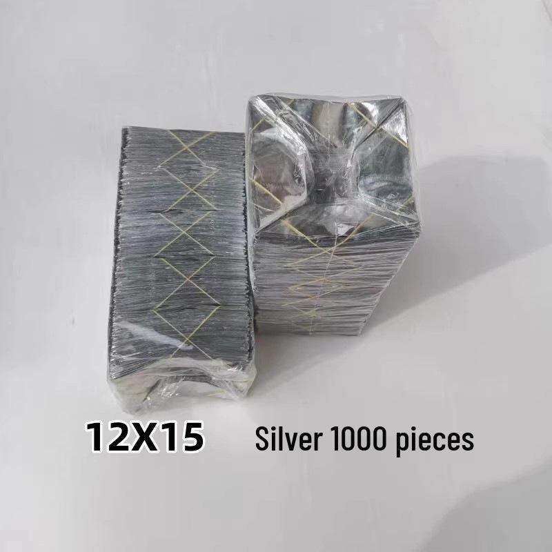 Handmade Origami Gold and Silver Ingot with Thickened Tin Foil, Semi-Finished Paper Craft