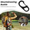 5Pcs Mini Carabiners Camping Mountaineering Zinc Alloy Safety Buckles Rustproof Corrosion Resistant Spring Snap Hook Clips Camping Gear