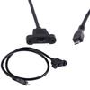 Extension cable plug to female panel installation screw Micro USB2.0 with