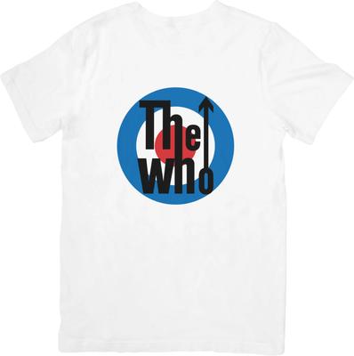 The Who Mods, Ska Music Unisex Fit for Men & Women Quality Cotton T-Shirt White.