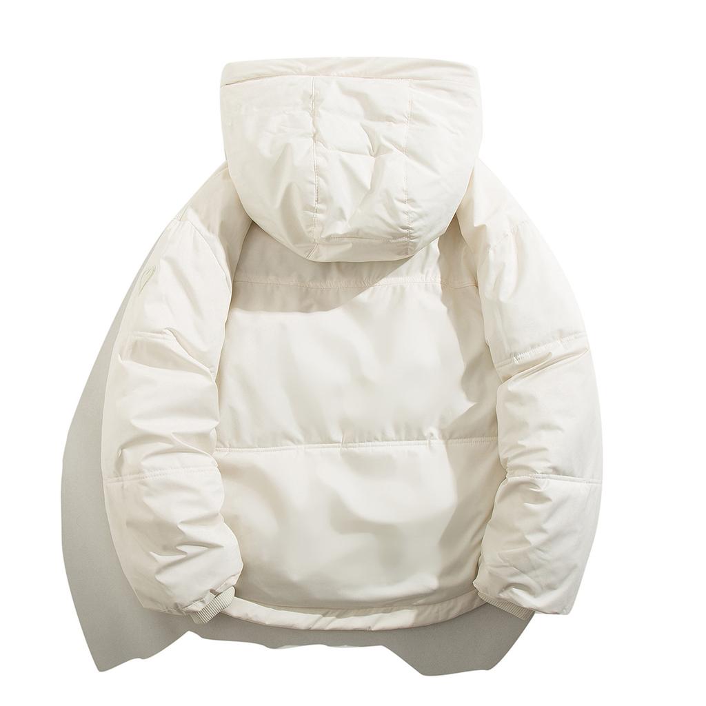 Cotton-padded Jacket Women's Short New College Wind Cotton-padded Clothes Bread Winter Hooded Padded Warm Coat.