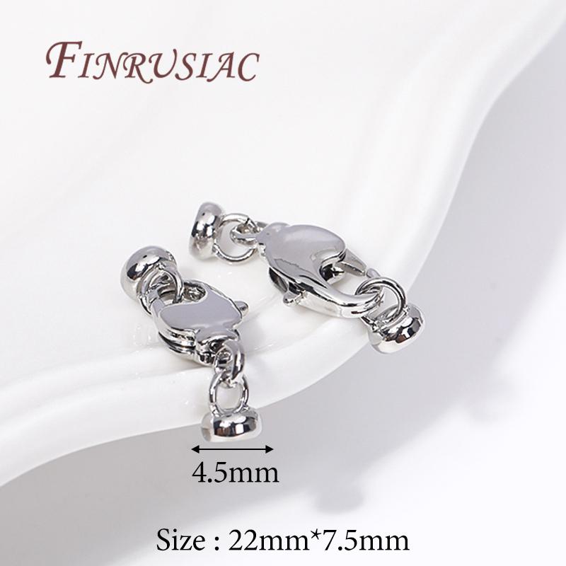 18K Gold Plated Connector Clasps Accessories For Bracelets,Brass Metal Locks For Jewelry,Fasteners Clasp,DIY Necklace Findings