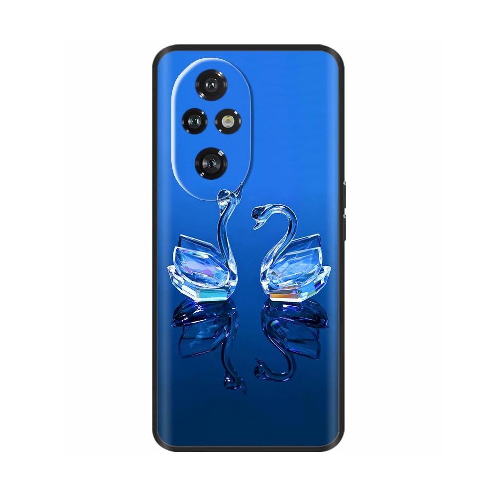 Für Honor 200 Pro Hülle Niedlich Weich Silikon TPU Coque Funda für Honor 200 Pro honor200 Handyhülle Schwarz Capas Für Honor 200 Lite