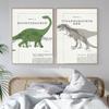Triceratops Stegosaurus Dinosaur Fossil Vintage Wall Art Canvas Painting Nordic Posters And Prints Wall Pictures Kids Room Decor