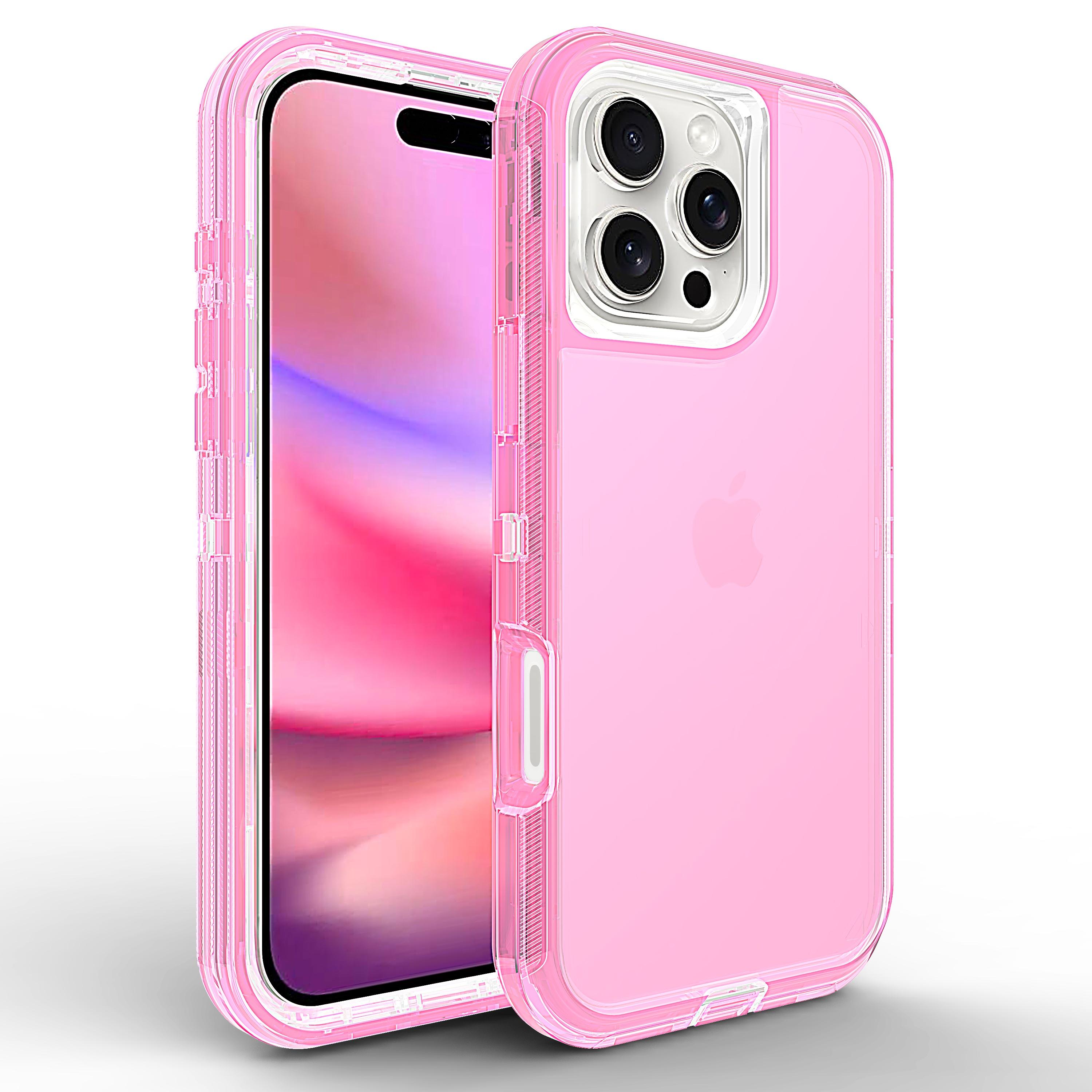 

Чехол для iPhone 16 15 14 13 12 11 Pro Max Plus Xs Xr 8 7 Полный 3 в 1 Ударопрочный Прочный Защита от царапин Крепкий Прозрачный Чехол Funda iPhone 7