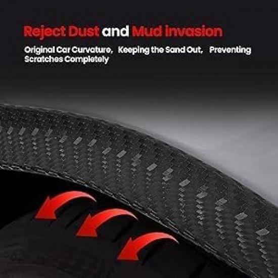 Wheel Arch Protector Lip Trim, Anti Scratch Protection Cover, Durable Universal Fit 28.4 Inch for Cars, Trucks, SUVs, Black