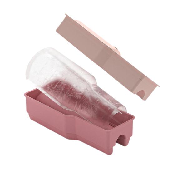 

Силиконовый лоток для кубиков льда с крышкой для стаканов на 20 40 унций. Конструкция полого цилиндра. Съемная крышка. Многоразовая большая форма для кубиков льда для коктейлей, виски, кофе. розовый