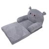 2 In 1 Cartoon Children Folding Sofa Cloth and Sponge Ventilate Cartoon Children Flip Open Sofa for Baby Kids Children