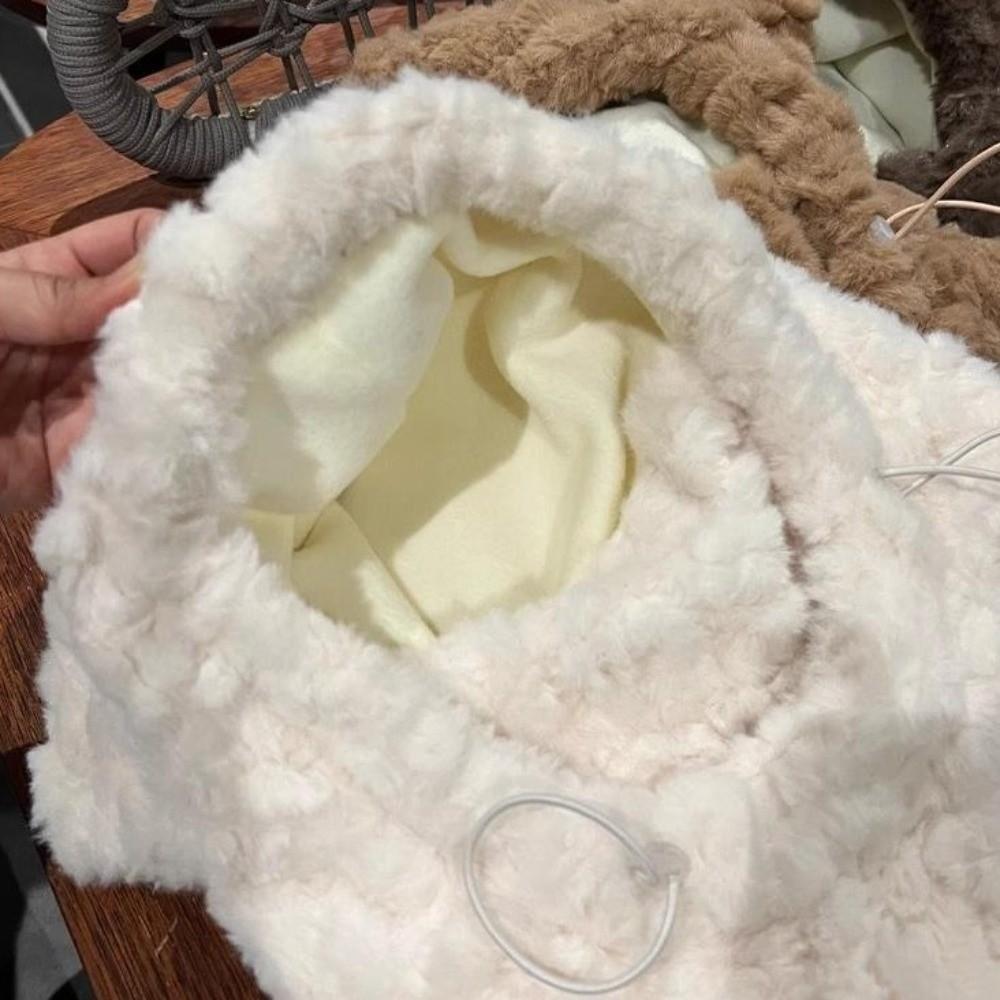 Ear Protection Winter Plush Hat Windproof Girl's Hat Hooded Scarf Fashion Earflap Bonnet Hat