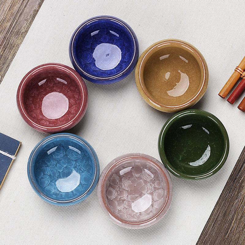 Household Kung Fu Teacup 1 pack ceramic single tea cup purple sand celadon white porcelain bone china tea bowl accessories tea cup