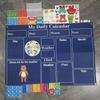 My First Daily Calendar - For Kindergarten Classrooms, A Loop Time Learning Center, A Weekly Chart For Children's Learning