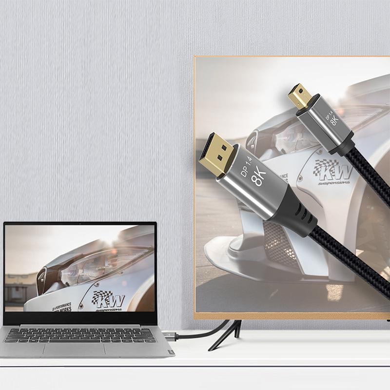 Bidirektionales Mini-DP-zu-DP-1.4-Kabel, 4K@144Hz DisplayPort