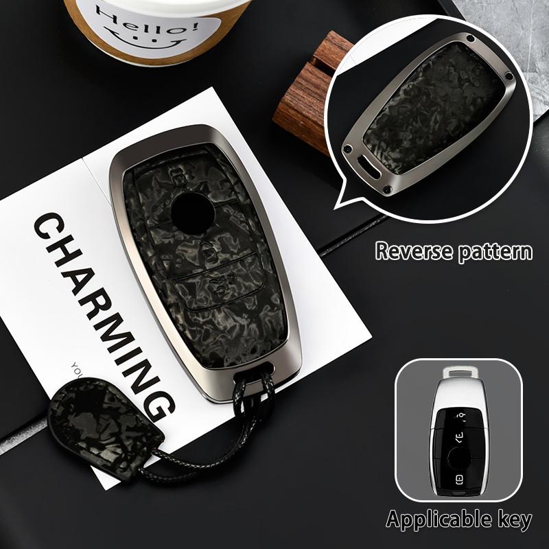 Leather Car KeyCase Cover For Mercedes Benz E S G Class GLC CLE CLA GLB GLS W177 W205 W213 W222 X167 AMG E200 E260 Key Shell Fob