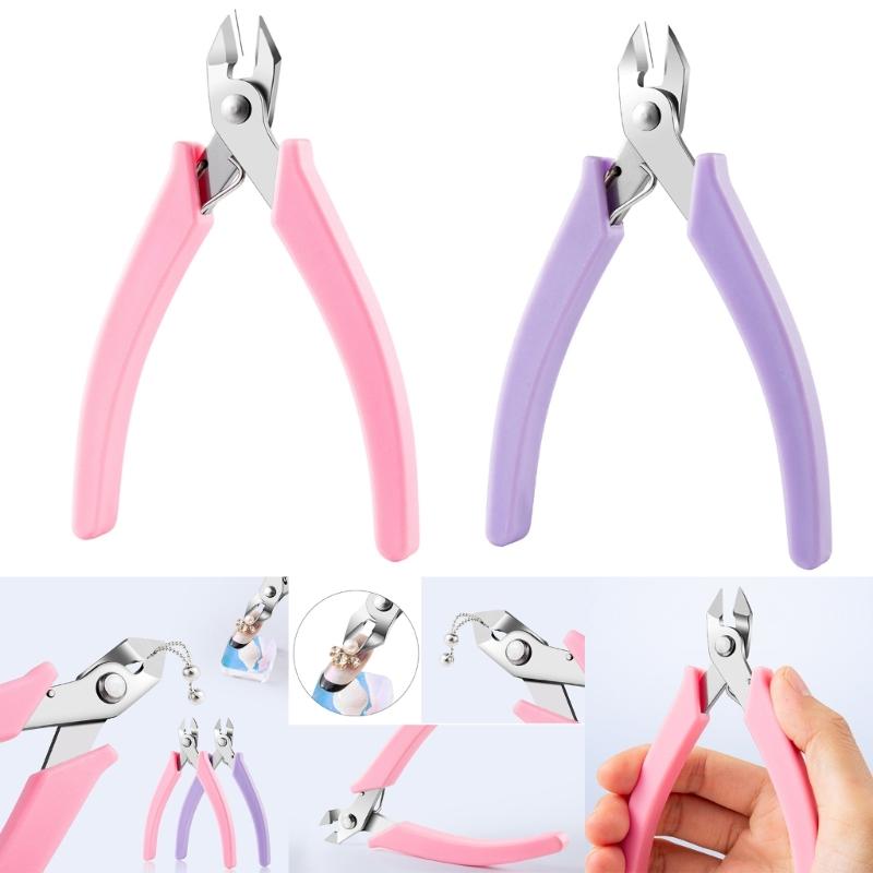 Profession Stainless Nail Picker Pliers For Jewelry Rhinestone Remover Nail Art Clipper Trimmer Tool Nail Cutter Scissor