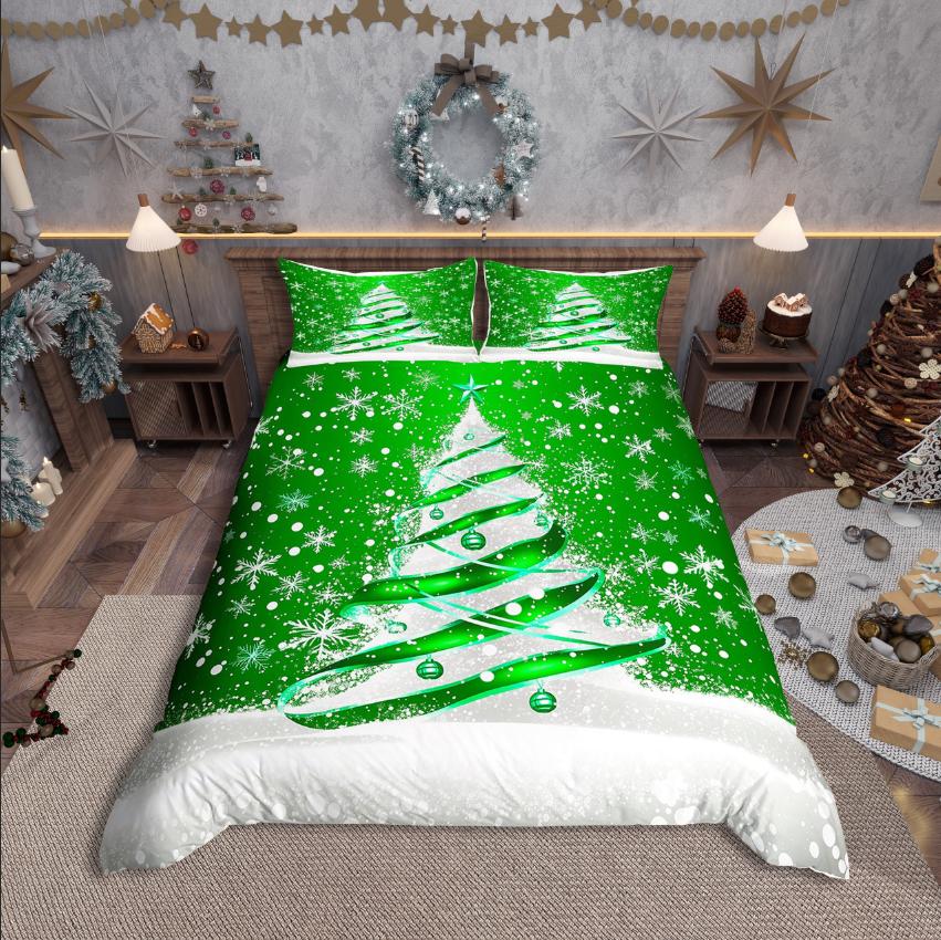 

Homewish Merry Christmas Duvet Cover Set,Festival Xmas for Kids Bedding Set,Happy New Year Decor DE XS 100x135cm 2pcs&set