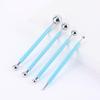 Round Head Ball Rod Set: 4-Piece DIY Polymer Clay Tool for Shaping & Eyeball Socket Indentation