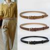 Retro Matte Cowhide Leather Women's Genuine Leather Belt Casual Pants Jeans High-end Women's Korean Style Fashion Pin Buckle Belt