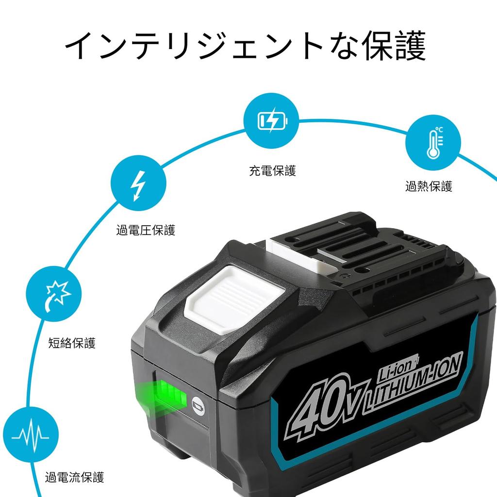 Powilling BL4060 Kompatibilní Makita 40Vmax Lithium Ion BL4060 BL4025 BL4040 BL4040F BL4050F BL4080F Kompatibilní Makita 40V nabíječka DC40RA