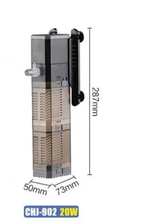 Super 4 In 1 Sunsun Internal Aquarium Filter Pump Fish Tank Multifunction Wave Maker Water Circulation Air Pump Filter CHJ-502