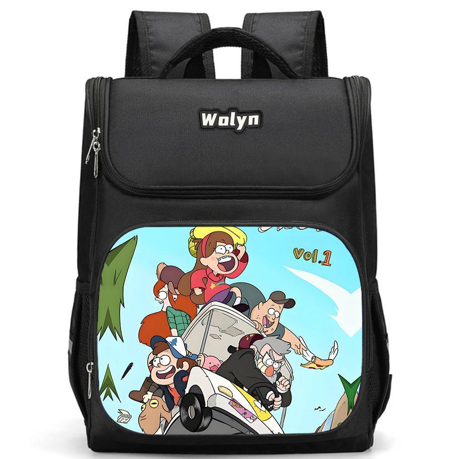 Seltsame Stadt Gravity Falls Freizeit Hochauflösender Druck Grundschüler Leichter Rucksack
