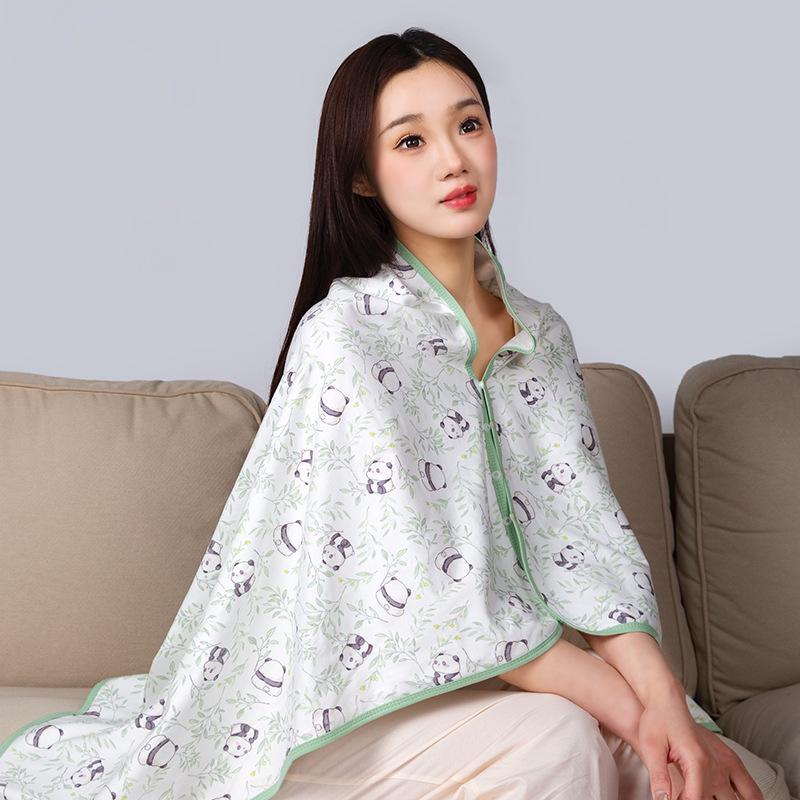 Extra großer weicher Plüsch-Postpartum-Schal: Hautfreundlicher Schulterwärmer für Zuhause & Büro