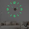 No Punching Creative Luminous DIY Wall Clock Acrylic Clock Simple Living Room Bedroom Decoration Wall Sticker Clock