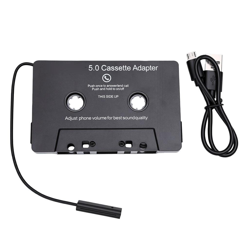 Bluetooth Cassette Receiver Stereo Dual Channel Car Bluetooth 5.0 Cassette Adapter for Phone Tablet MP3