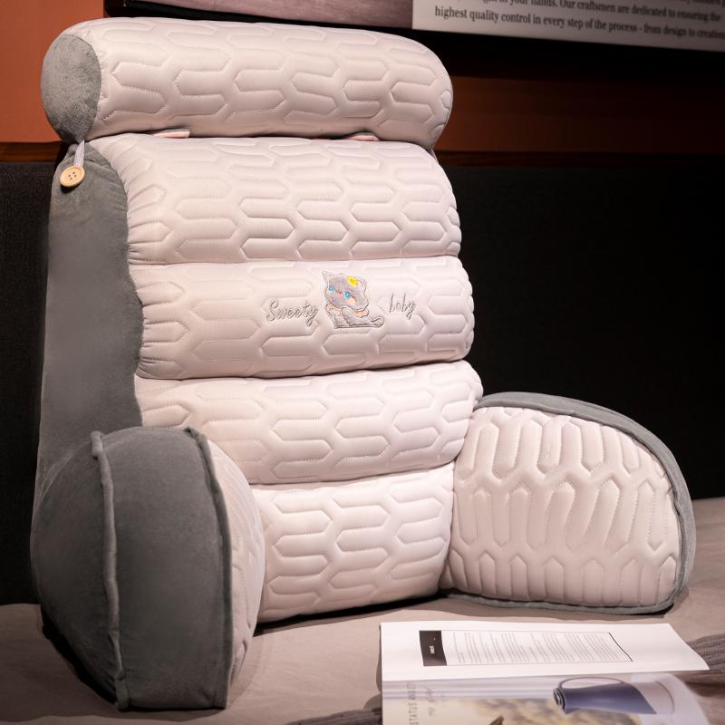 

Изголовье кровати, большая спинка, украшение для дома, подушка для талии для беременных женщин, съемная, моющаяся, подушка для поддержки поясницы, подушка для стула 65x60cm