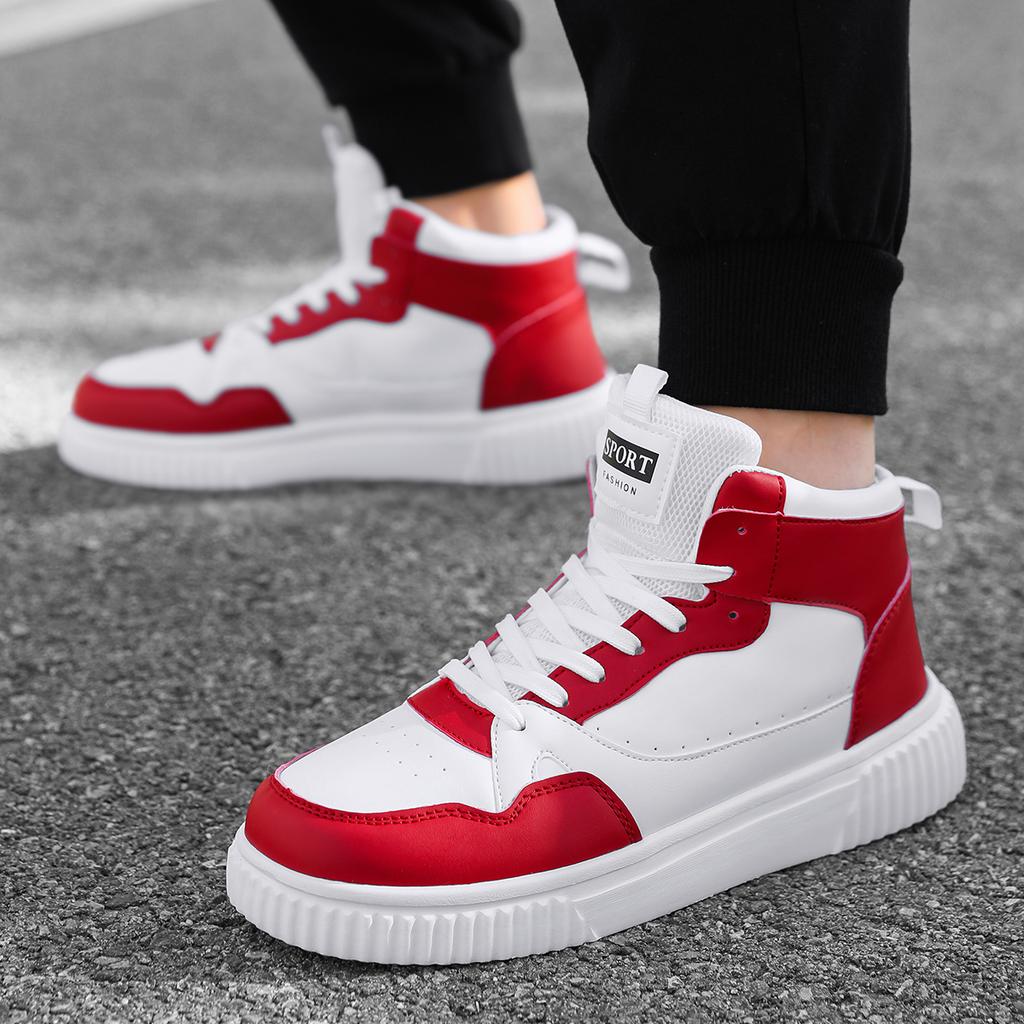 Męskie buty skórzane zimowe codzienne buty dla mężczyzn wysokie trampki luksusowe modne mokasyny wygodne damskie botki