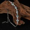 S925 Sterling Silver With Natural Topaz Garnet Peridot Bracelet Women'S Colorful Jewelry