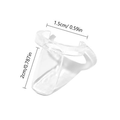50 szt. Przezroczysty pierścień do wyświetlania paznokci Diy Color Board Display Ring, pierścień do wyświetlania lakieru do paznokci, kolor karty do wyświetlania narzędzi do manicure