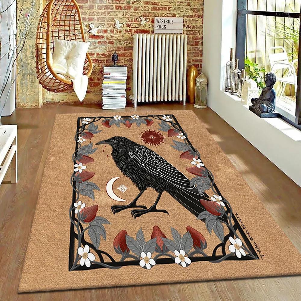 

American Retro Animal Large Area Carpet Iving Room New Hotel and Homestay Home Decoration Mats Study Room Dirt Resistant Rugs 40x60cm(15x23 in)