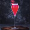 Elegant Champagne and Cocktail Crystal Wine Glass with Tall Stem