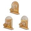 Eid Mubarak Ramadan Countdown Calendar Decorative Crafts Art Ornament for Holiday Festival Party Background