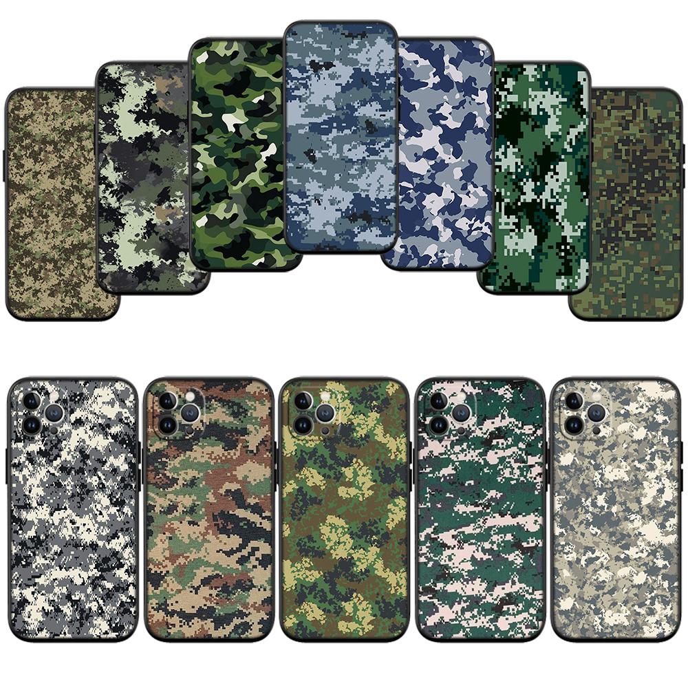 RA7 Camouflage New High-End Shell Phone Case for iPhone SE X XS XR 16E 17 11 Pro Max 8 7 6 6s Plus Air