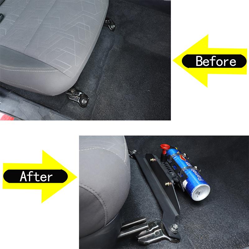 Aluminum Alloy For Toyota Tacoma 2016-2026 Car Seat Fire Extinguisher Bracket Multifunctional Fixed Bracket Accessories