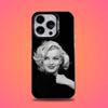 Custodia Telefono 80S M-Marilyn M-Monroe Per iPhone 16,15,14,13,12,11,Mini,Pro,E,SE4,XS,MAX Cover Nero Candy Opaco