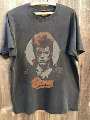 David Bowie Shirt, David Bowie Unisex Antraciet Katoen Mannen Vrouwen Unisex T-shirt