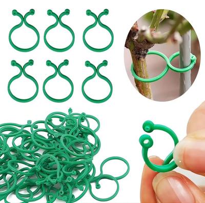 50pcs Gardening 8-character Buckle Ring Large Eight-character Plant Binding Tie Vine Growth Fixing Clamp
