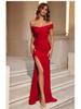 Elegante Vestido de Noche Adelgazante – Sexy Abertura Estilo Socialité para Mujer