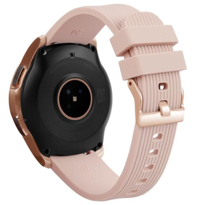 INF Samsung Galaxy Watch 42 mm bracelet silicone (S) Le noir