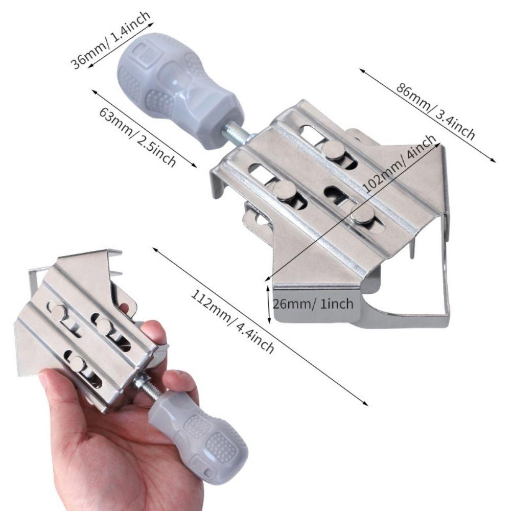 Sturdy Right Angle Clamp Versatile Fixing Clamp Woodworking Splicing Quick Clip  Making Cabinets