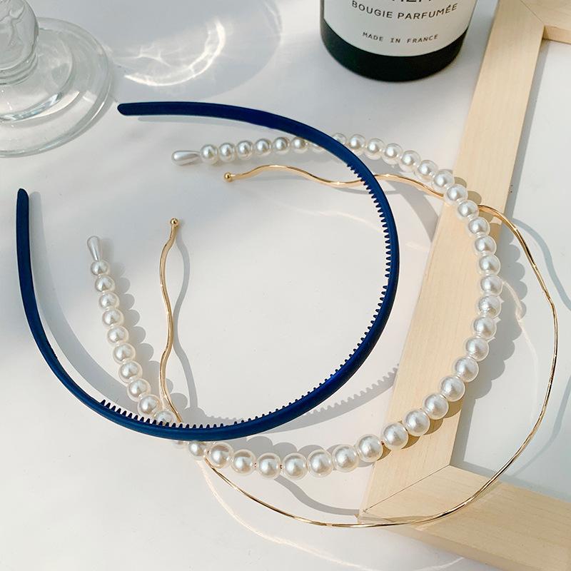 Korea Mode Lange Zahn Haarbänder Für Frauen Nicht Slip Haar Kämme Einfarbig Geometrische Lünette Femme Haar Zubehör Mädchen
