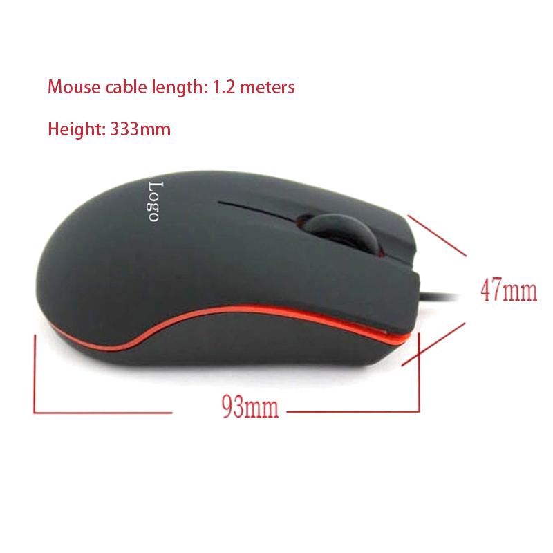 Optical Wired Mouse 1200Dpi Computer Office Mouse Non Slip Business Office Home Laptop Usb Wired Mouse Accessories