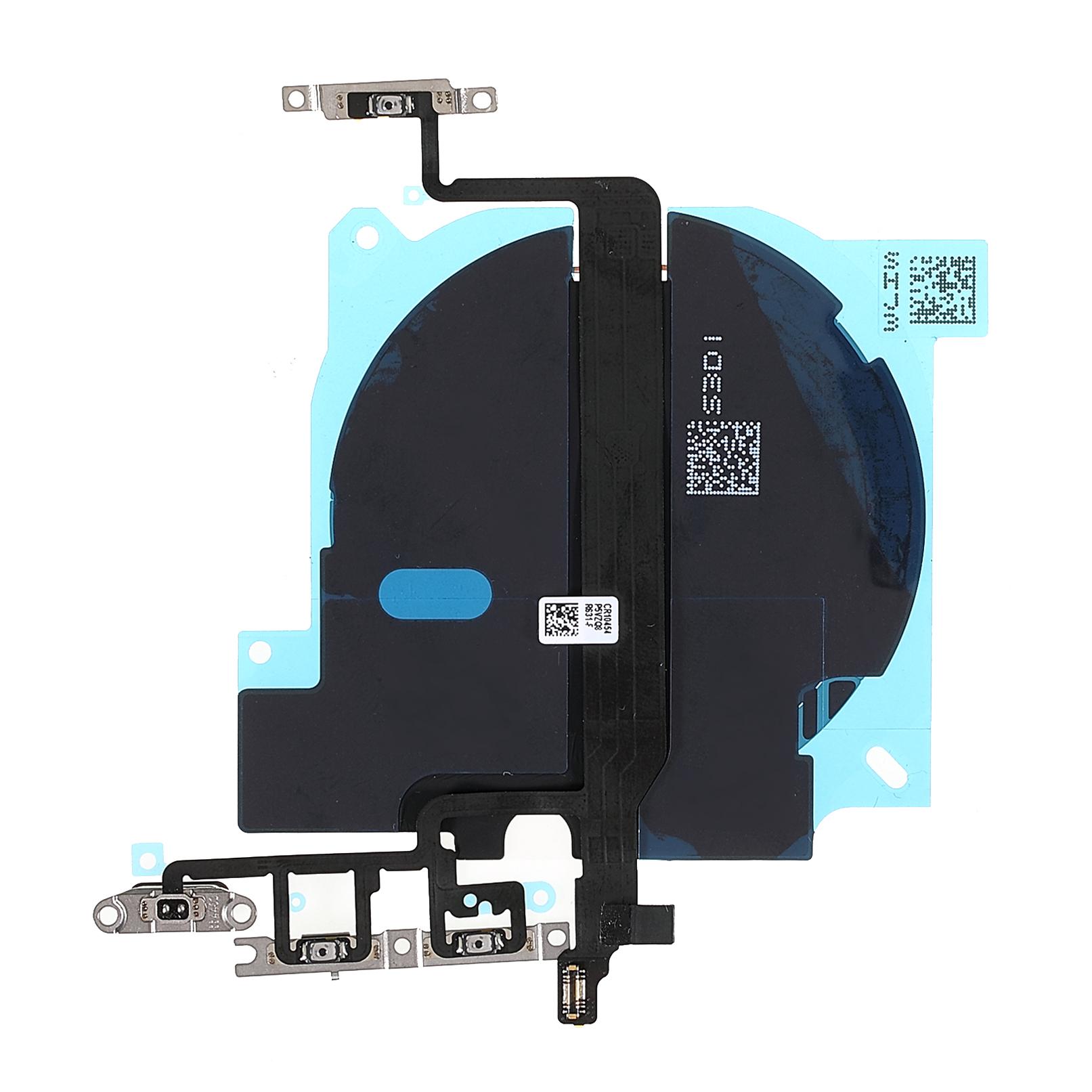 

For iPhone 13 Pro 6.1 inch OEM Wireless Charging Port Cable+Power On/Off and Volume Buttons Flex Cable (without Logo) A