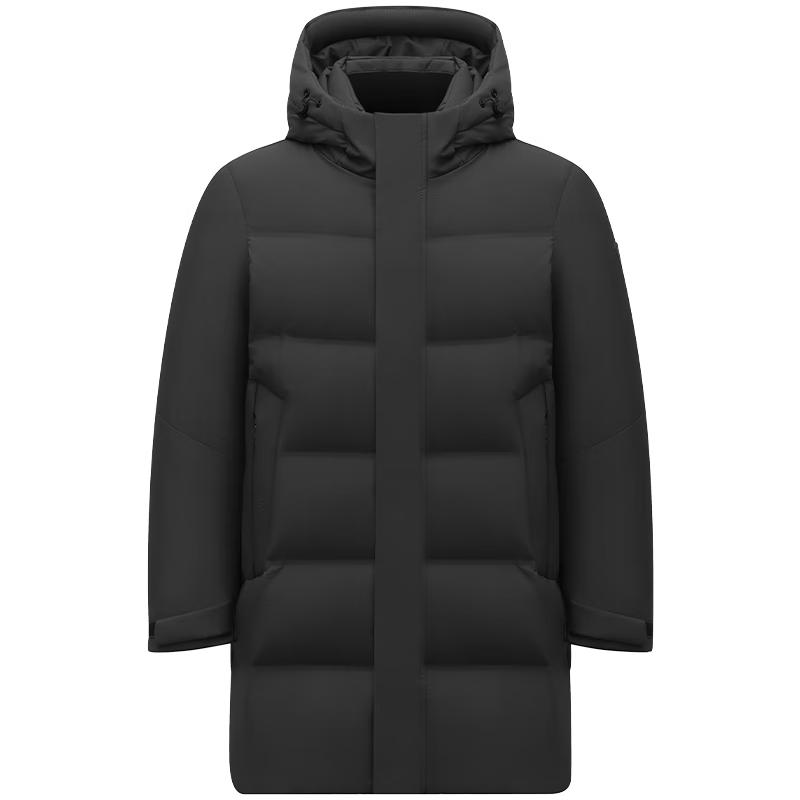 Tanboro Men s Hooded Mid-Length Business Casual Down Jacket 510567A 2XL