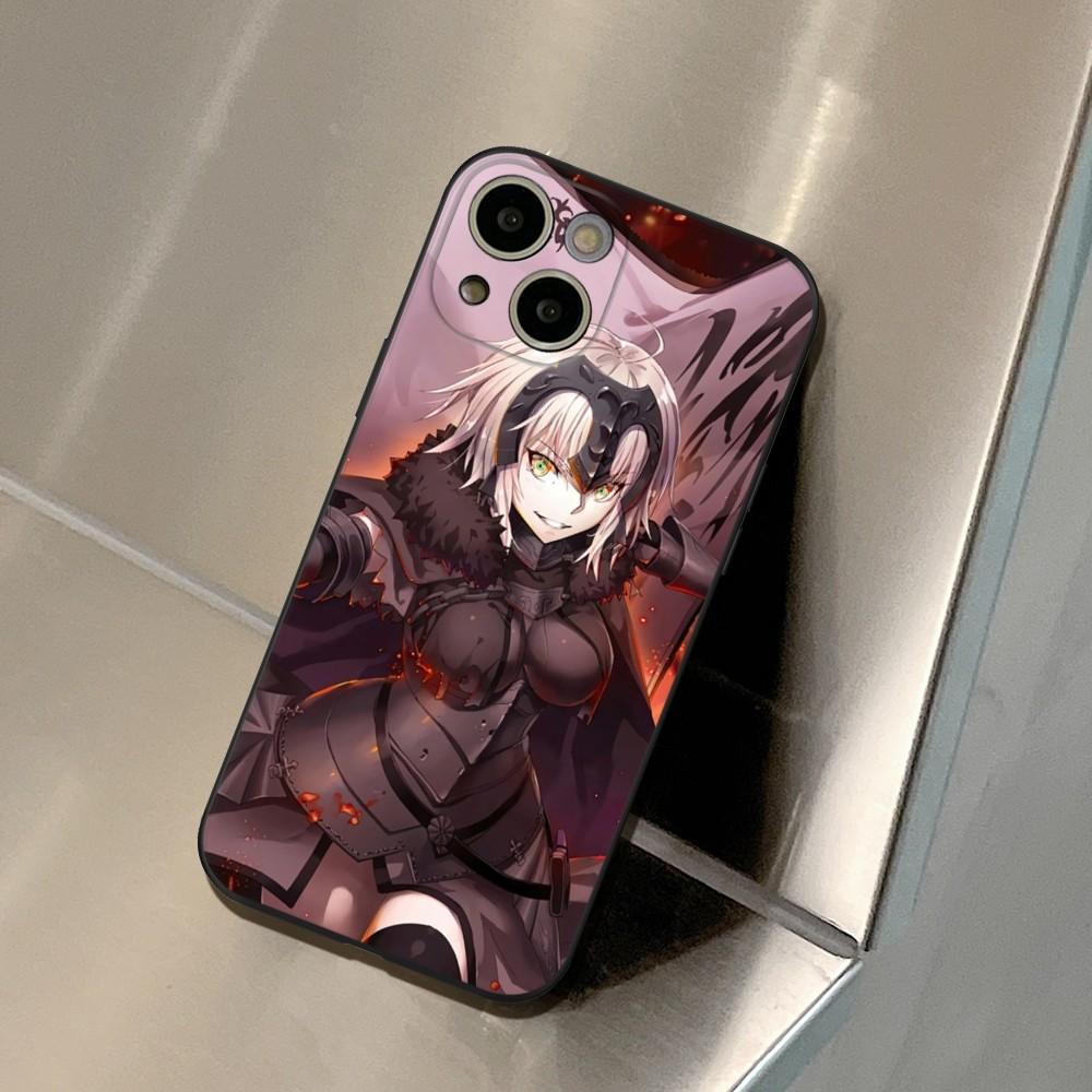 Jeanne D'Arc Alter Fodral FÖR IPhone 15 14 11 12 Pro 8 7 15 Plus 13 Pro MAX XR XS MINI SE 2020 Svarta Fodral