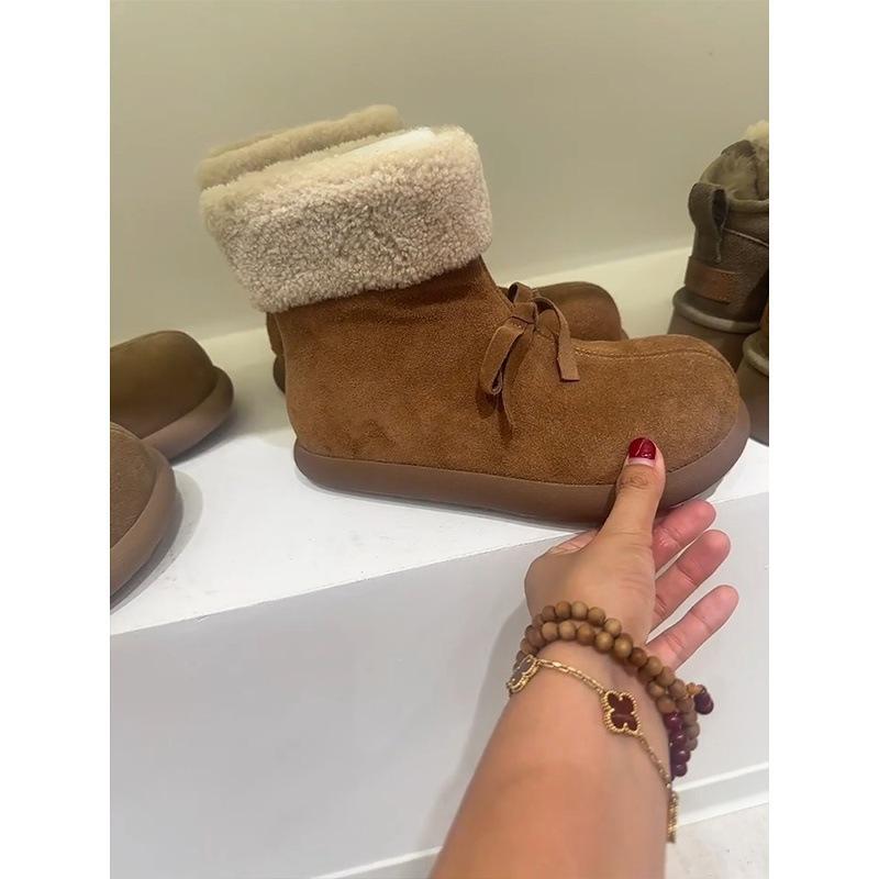 Women's soft elastic cold warm padded snow boots thick bottom heightening non-slip wear outdoor leisure sports long cotton boots